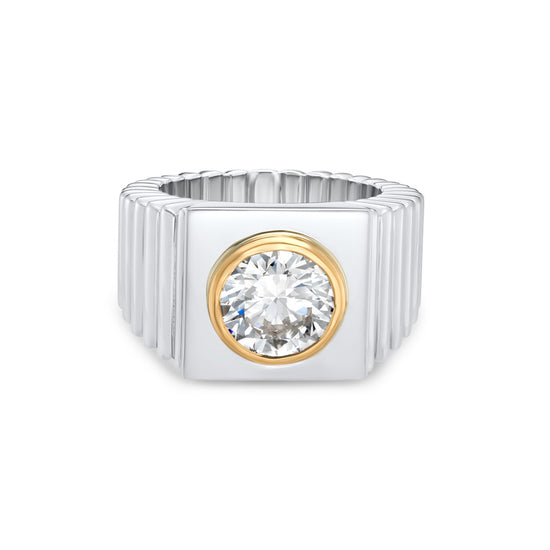 Laura Vann Bezel Set Diamond Solitaire Ring | The Cut London