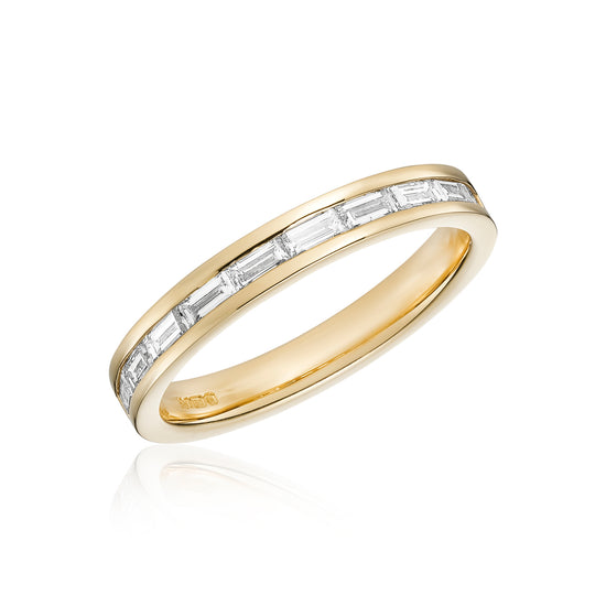 Laura Vann Channel Set Baguette Cut Band | The Cut London