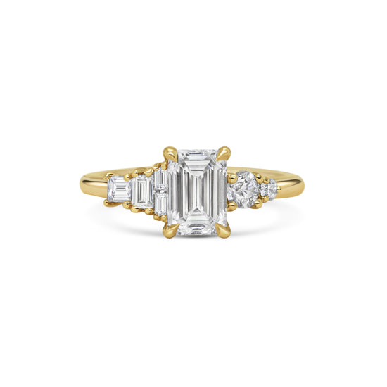 Michelle Oh Asymmetric Seven Diamond Ring | The Cut London