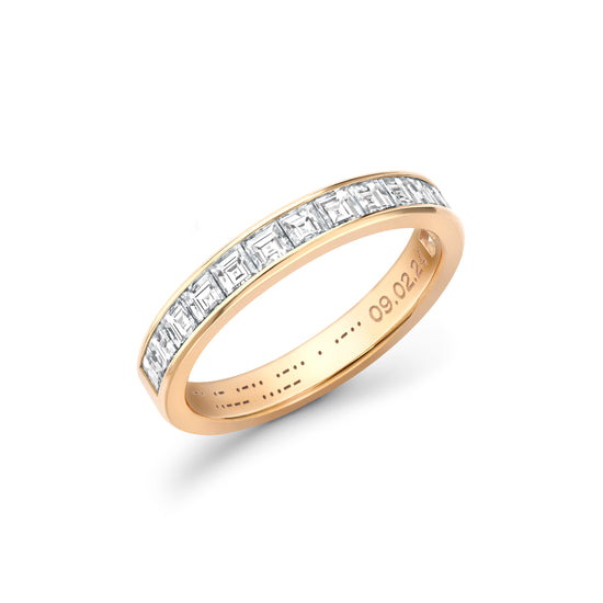 Hattie Rickards Carre Cut Diamond Eternity Band | The Cut London