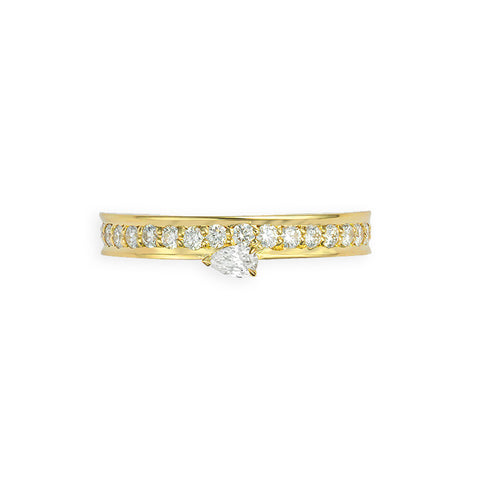 Elise Friedman Pear Diamond Lozenge Ring