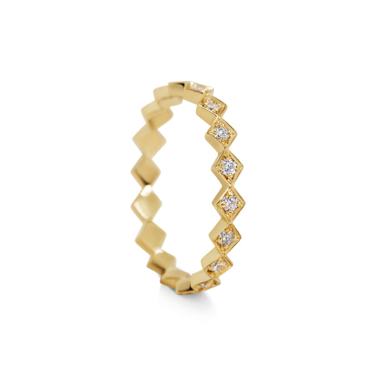 Michelle Oh Obelisk Diamond Wedding Band | The Cut London