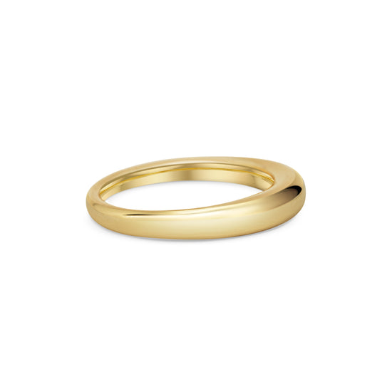 Michelle Oh Perfectly Chunky Gold Wedding Band | The Cut London