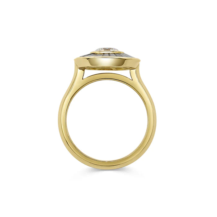  Grey Halo Diamond Ring by Rachel Boston | The Cut London