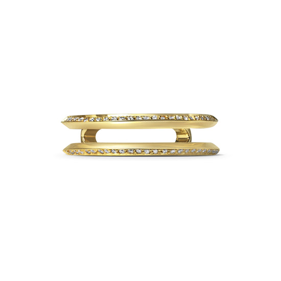 Rachel Boston Diamond Knife Edge Double Wedding Band | The Cut London