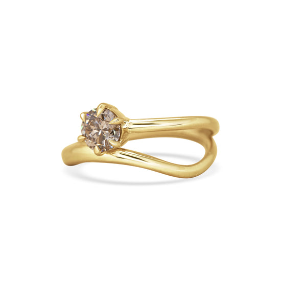 Michelle Oh Champagne Diamond Swirl Ring | The Cut London