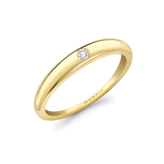 Hattie Rickards Diamond Tapered Wedding Band | The Cut London