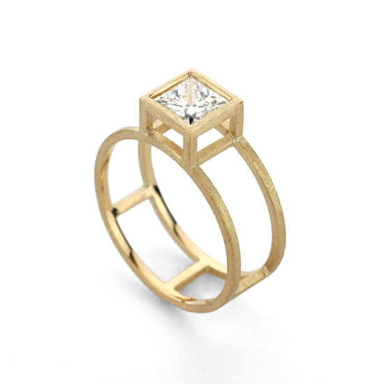 Shimell & Madden Open Cube Ring | The Cut London