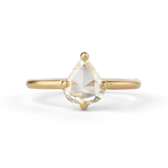Shimell & Madden Rose Cut Diamond Pear Solo Ring | The Cut London
