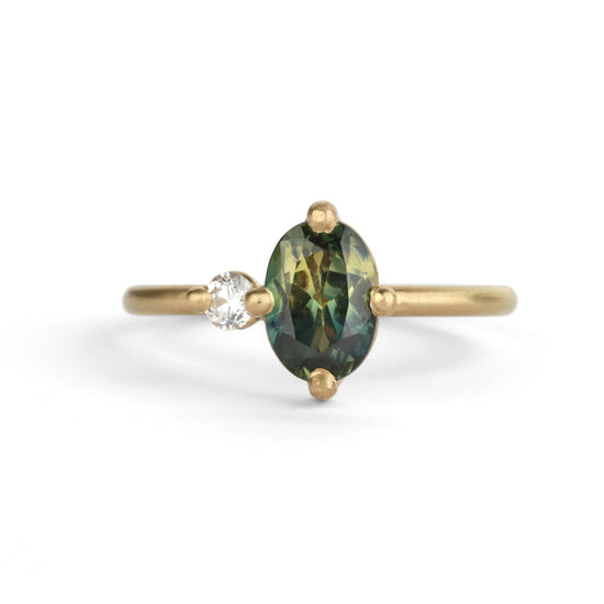 Shimell & Madden Australian Sapphire Oval Duo Ring | The Cut London