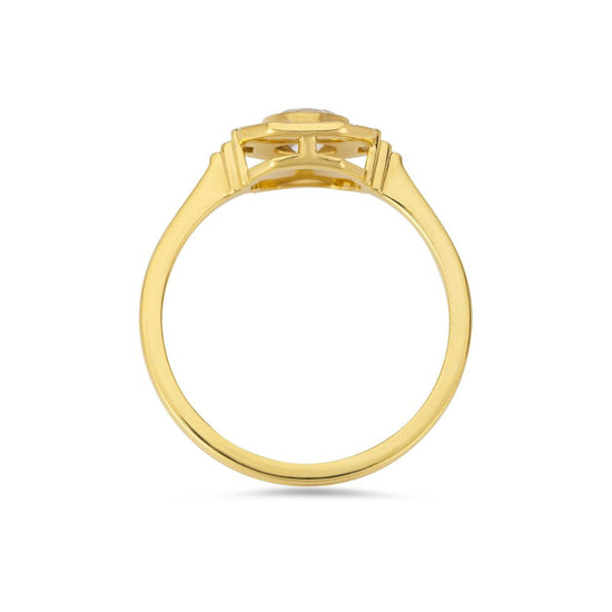V by Laura Vann Asscher Halo Round Diamond Ring | The Cut London