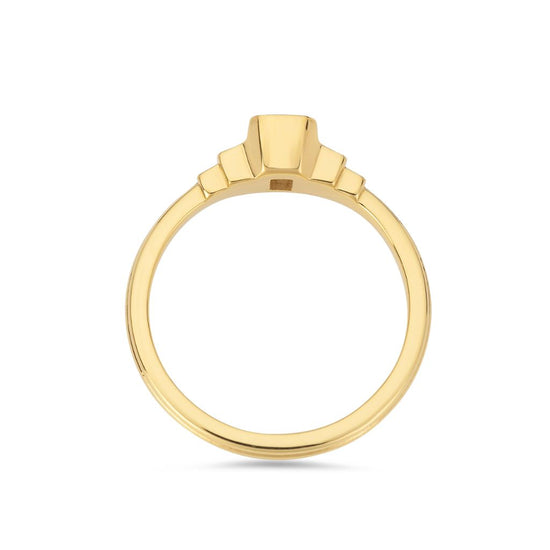 Laura Vann Cascading Emerald Cut Diamond Ring | The Cut London