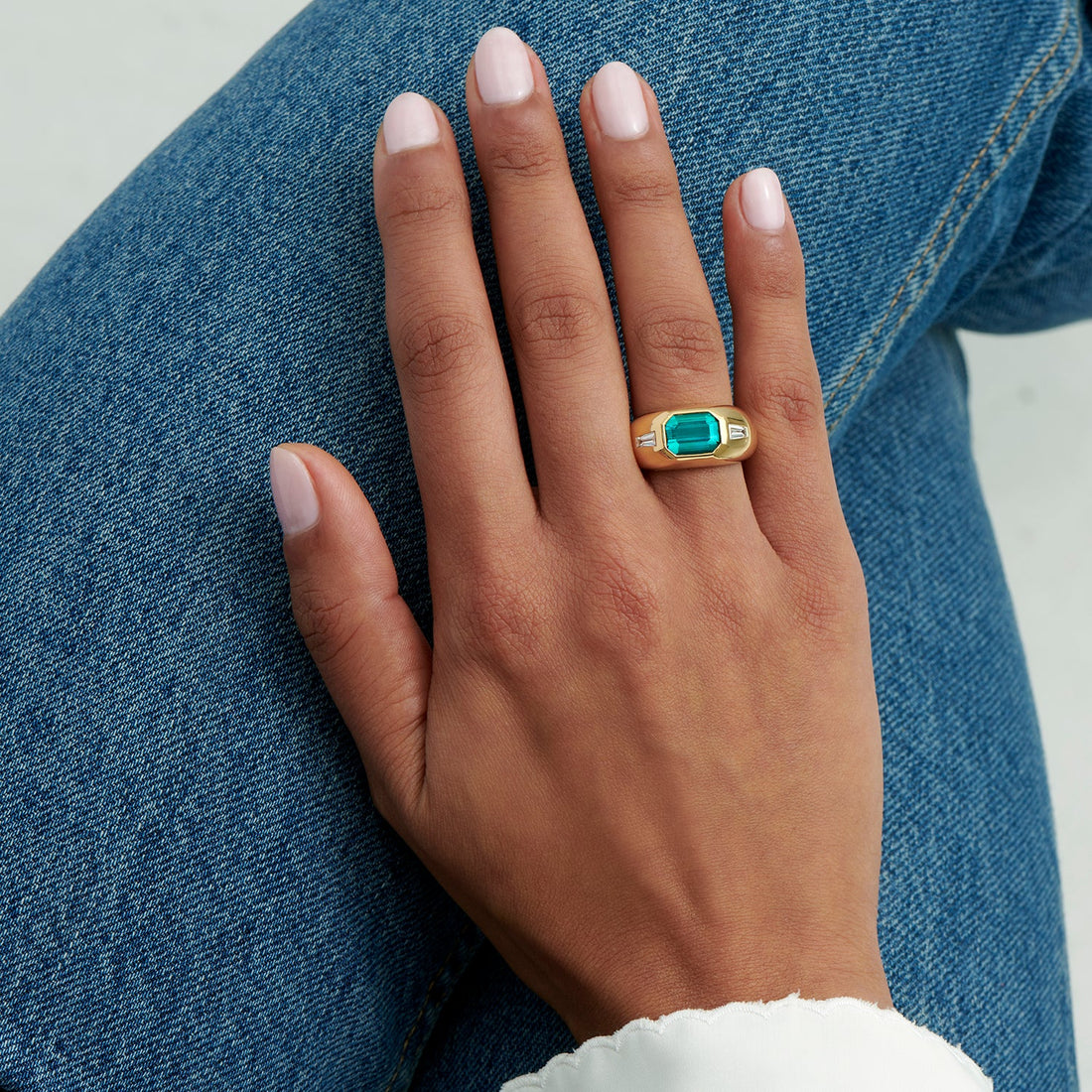 Minka Teal Tourmaline and Diamond Ring by Minka Jewels | The Cut London