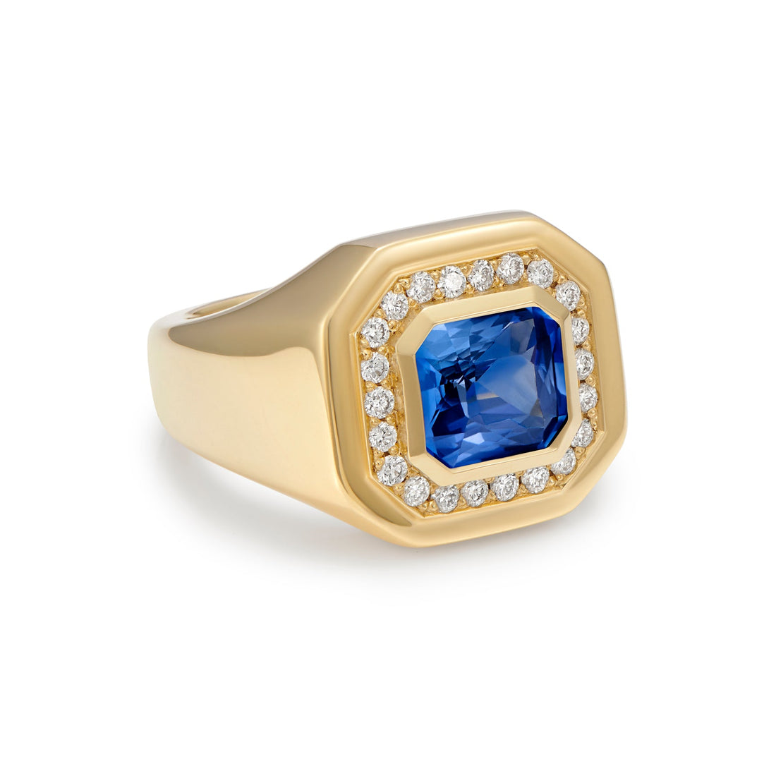  Blue Sapphire and Diamond Ring by Minka Jewels | The Cut London
