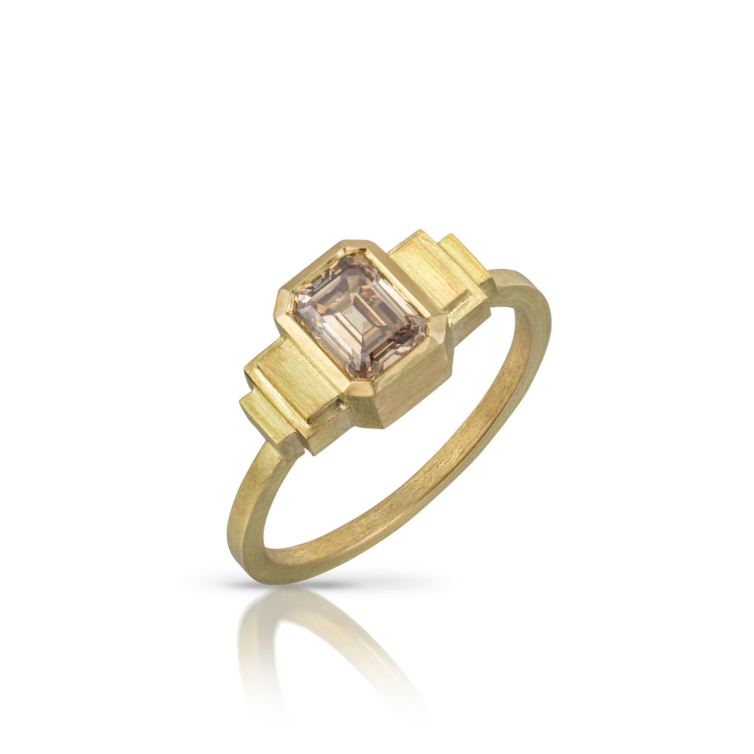  Cognac Diamond Strata Ring by Shivani Chorwadia | The Cut London