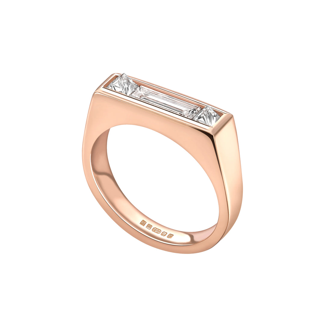  Minimal Rose Gold Engagement Ring by Emma Franklin | The Cut London
