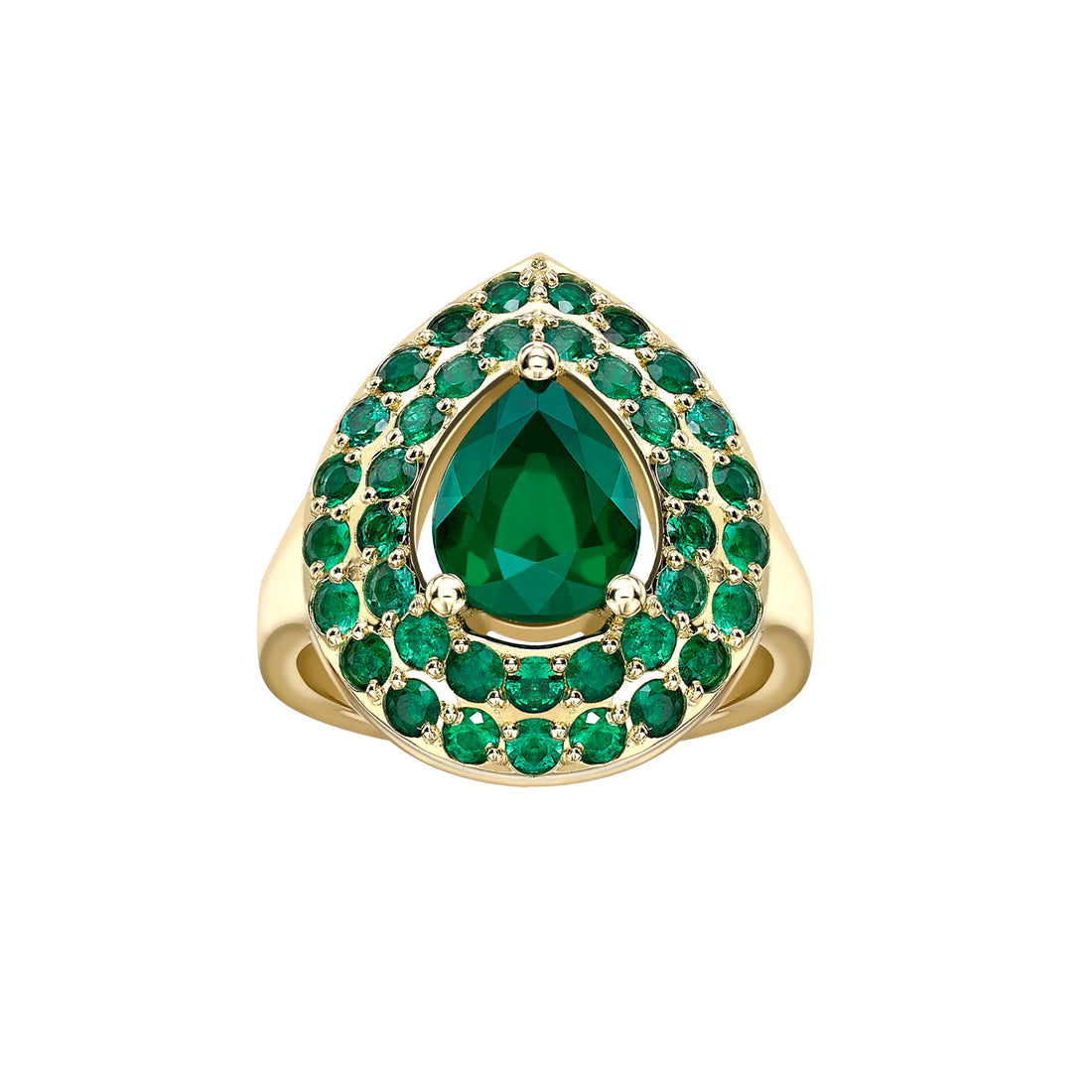  Pear Drop Emerald Ring by Hattie Rickards | The Cut London