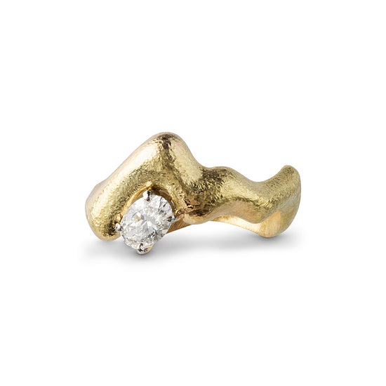 Jessie Thomas Sculptural Ring with Oval Diamond | The Cut London