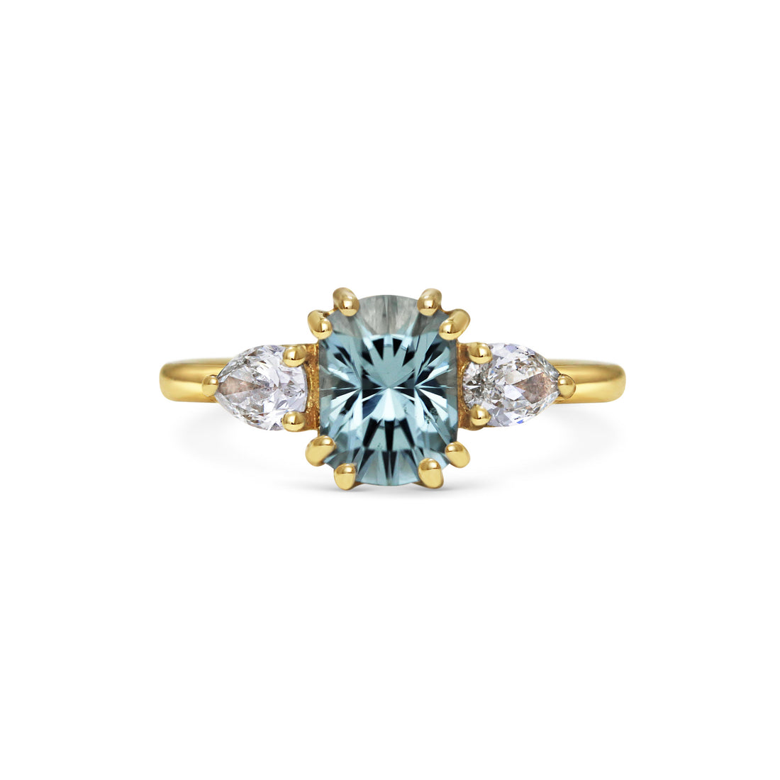  Aqua Tourmaline & Diamond Ring by Michelle Oh | The Cut London