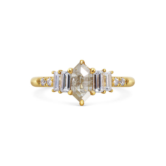 Michelle Oh Art Deco Hexagonal Diamond Ring | The Cut London