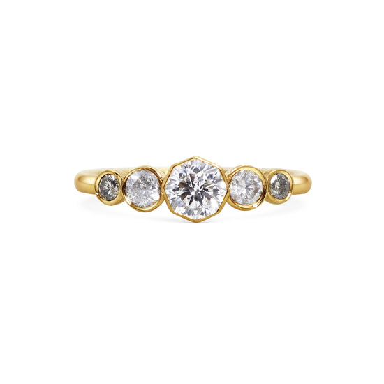 Michelle Oh Five Stone Octagonal Diamond Ring | The Cut London