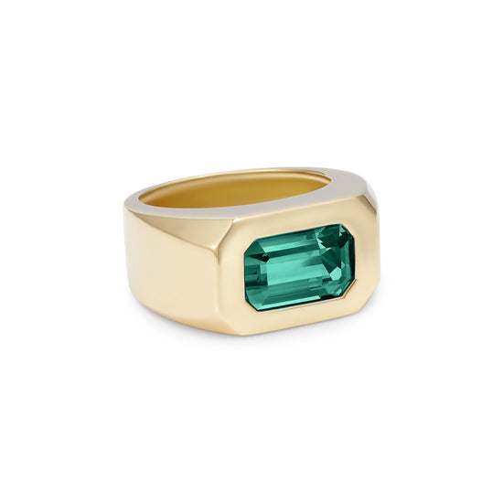 Minka Jewels Berlin Dark Green Tourmaline Gypsy Ring | The Cut London