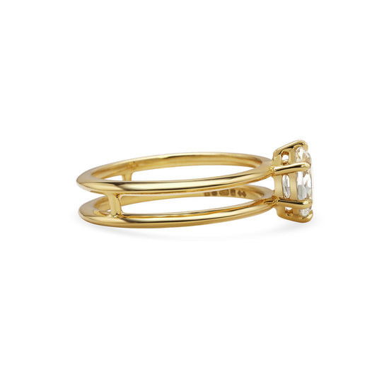 Rachel Boston Adelia Double Band Diamond Ring | The Cut London