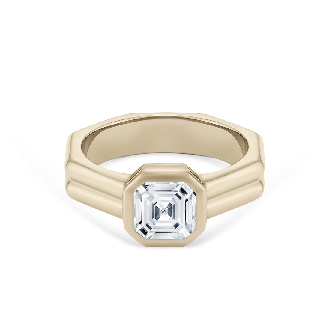  Asscher Cut Diamond Milestone Ring by Roxanne Rajcoomar-Hadden | The Cut London