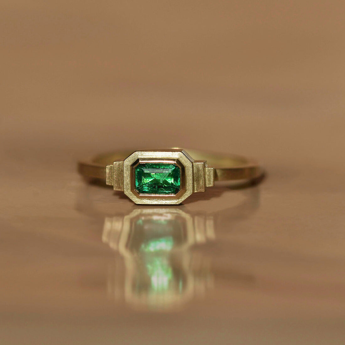  Emerald Strata Ring by Shivani Chorwadia | The Cut London