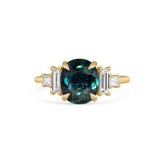 Michelle Oh Five Stone Sapphire Geometric Ring | The Cut London