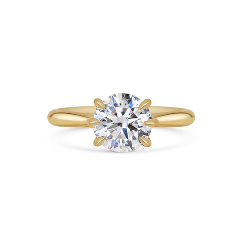 Michelle Oh Contemporary Diamond Solitaire Ring