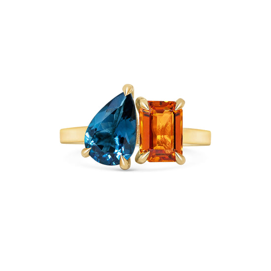 Michelle Oh Vibrant Sapphire Toi et Moi Ring | The Cut London