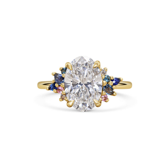 Michelle Oh Diamond Oval Cluster Ring | The Cut London