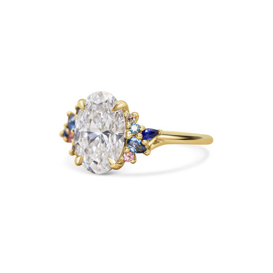 Michelle Oh Diamond Oval Cluster Ring | The Cut London