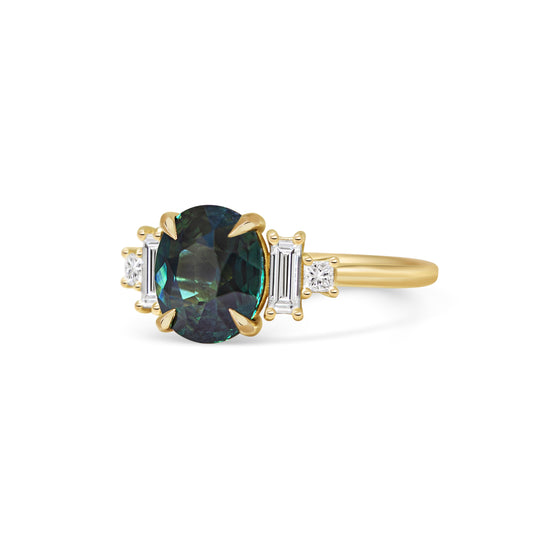 Michelle Oh Five Stone Sapphire Geometric Ring | The Cut London