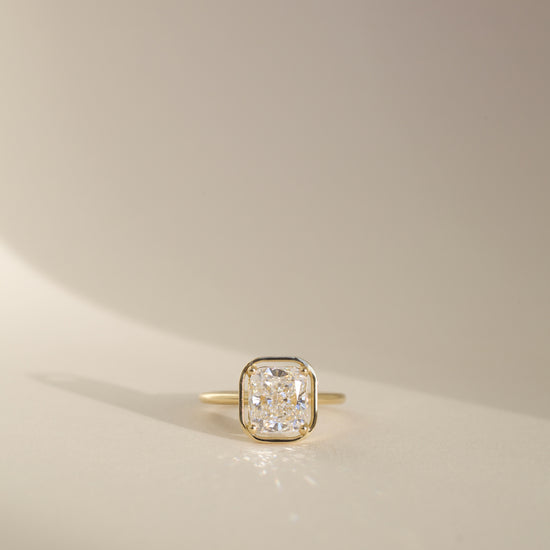 Michelle Oh Bespoke 3ct Radiant Cut Diamond Ring | The Cut London