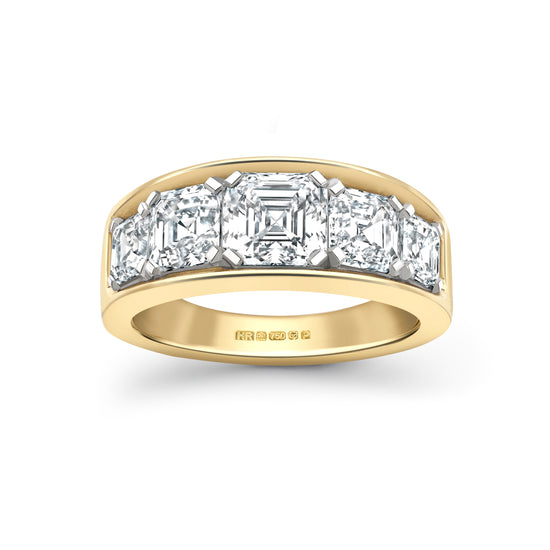 Hattie Rickards Asscher Cut Five Stone Ring | The Cut London