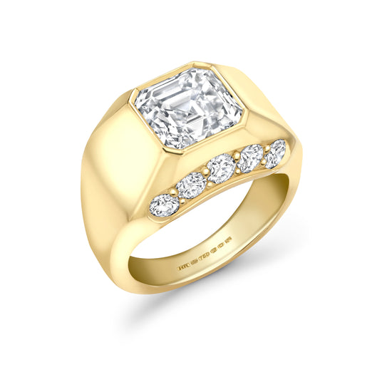 Hattie Rickards Asscher Cut Five Stone Ring | The Cut London