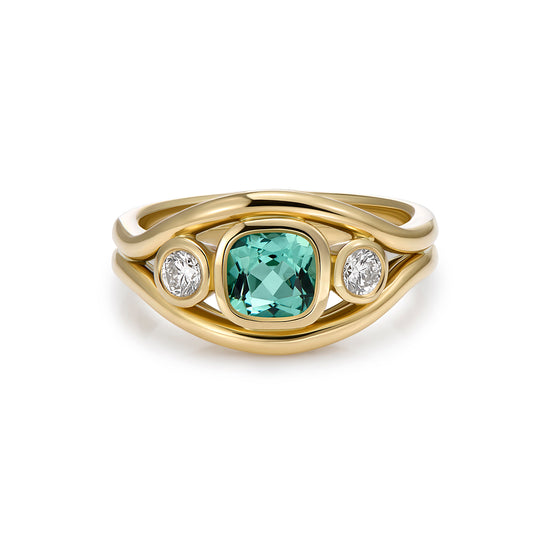 Minka Ocean Blue Tourmaline Atlantis Ring | The Cut London