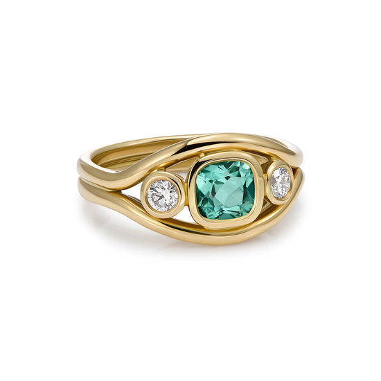 Minka Ocean Blue Tourmaline Atlantis Ring | The Cut London