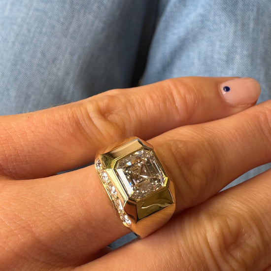 Hattie Rickards Asscher Cut Five Stone Ring | The Cut London