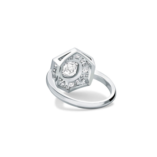 Liv Luttrell Hexagon Diamond Ring | The Cut London