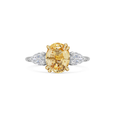 Michelle Oh Yellow Sapphire Trilogy Ring