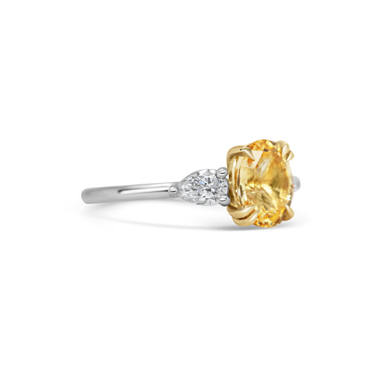 Michelle Oh Yellow Sapphire Trilogy Ring | The Cut London