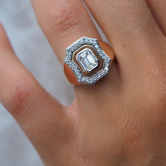 Laura Vann Emerald Cut Diamond Ring | The Cut London