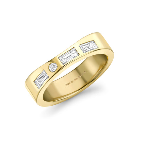 Hattie Rickards Diamond Curve Wedding Band