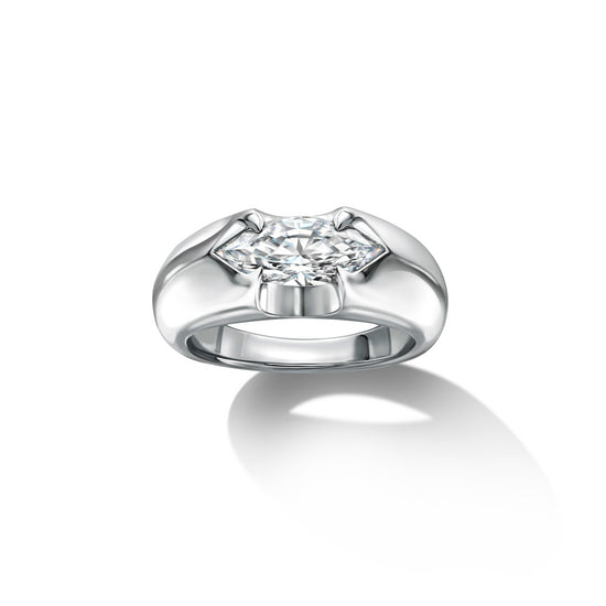 Liv Luttrell Spear Tip Marquise Diamond Ring | The Cut London