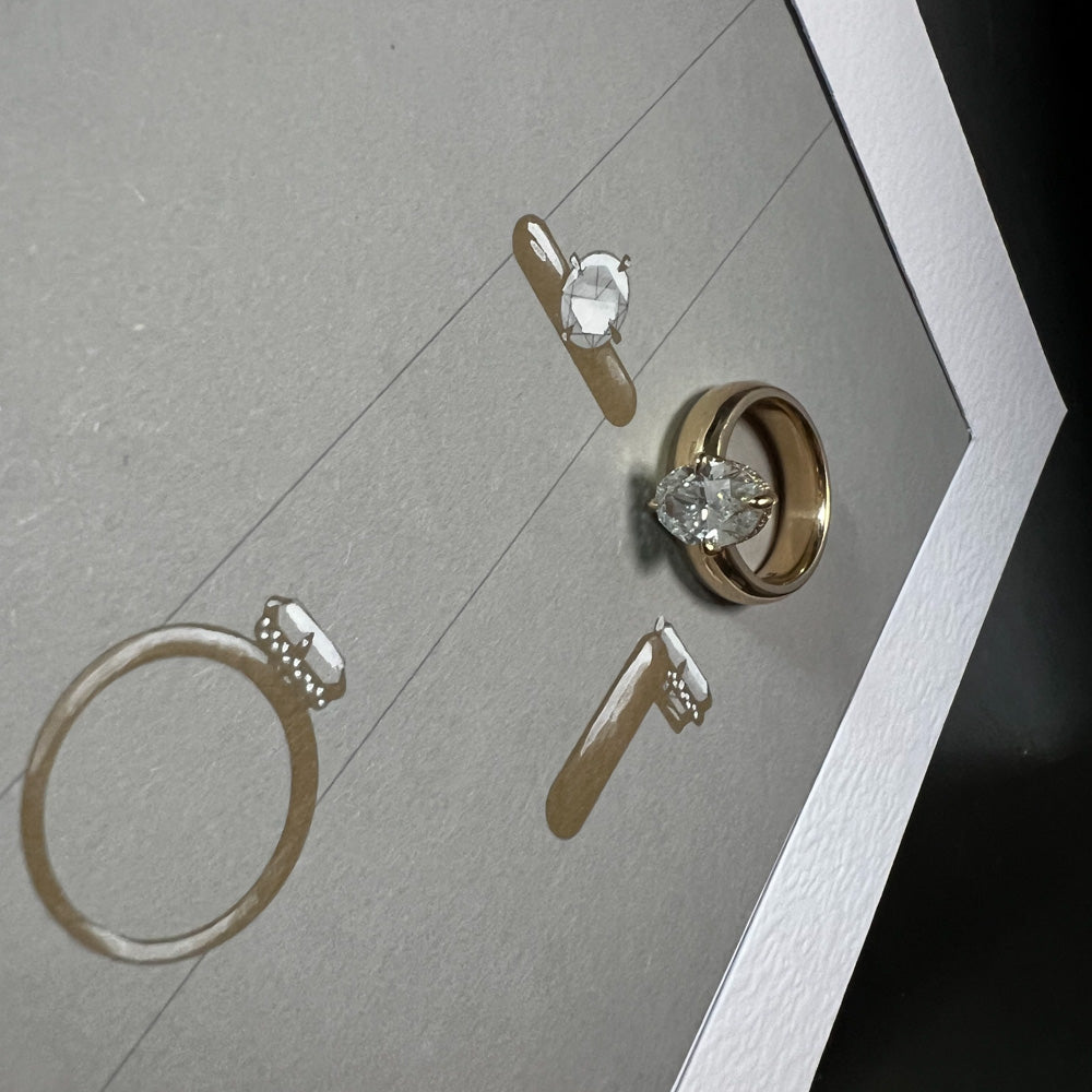  Cantilevered Diamond Ring by Liv Luttrell | The Cut London