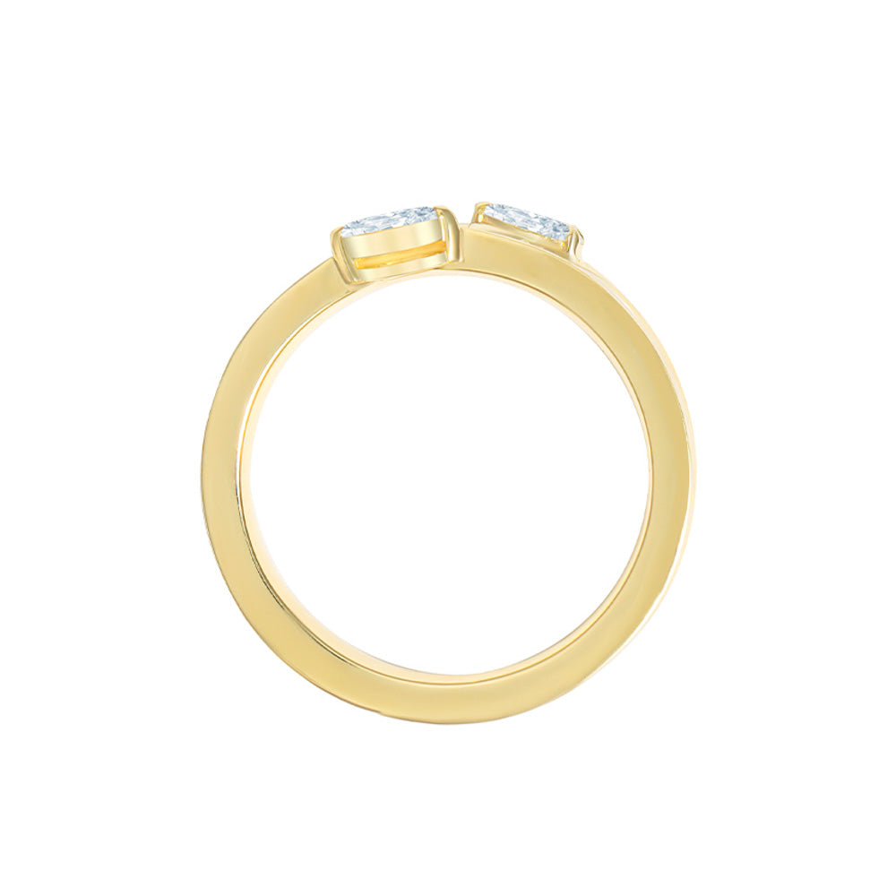 Pear & Marquise Diamond Lozenge Ring by Elise Friedman | The Cut London