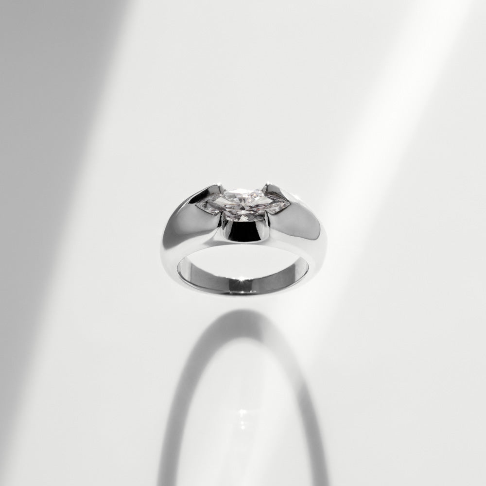  Spear Tip Marquise Diamond Ring by Liv Luttrell | The Cut London